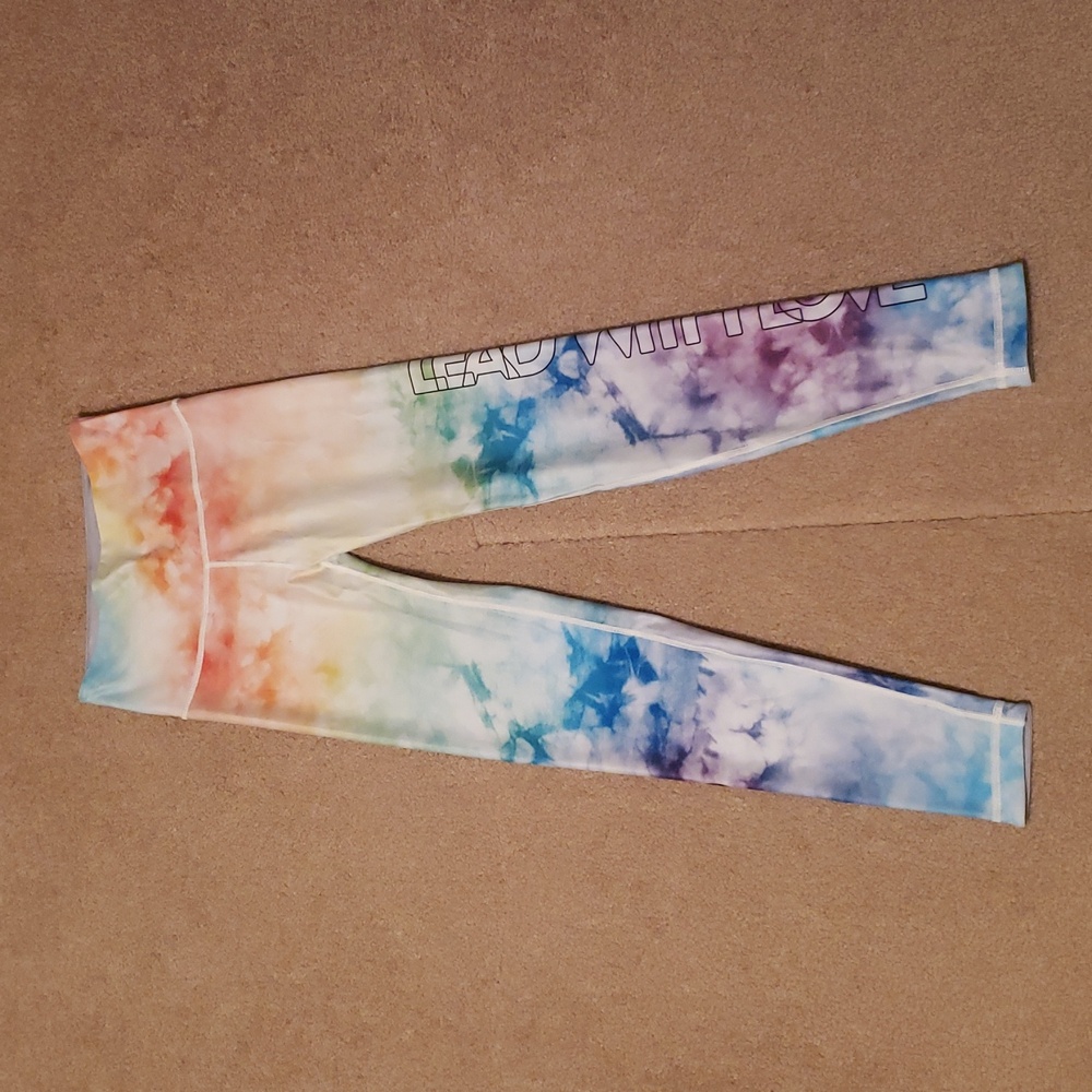 Peloton X WITH Women's Lead With Love Tie Dye Reversible Leggings